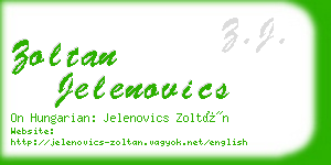 zoltan jelenovics business card